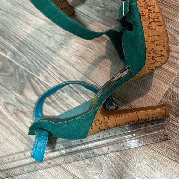 Women teal 6” pencil heel stillo shoes - Picture 2 of 2